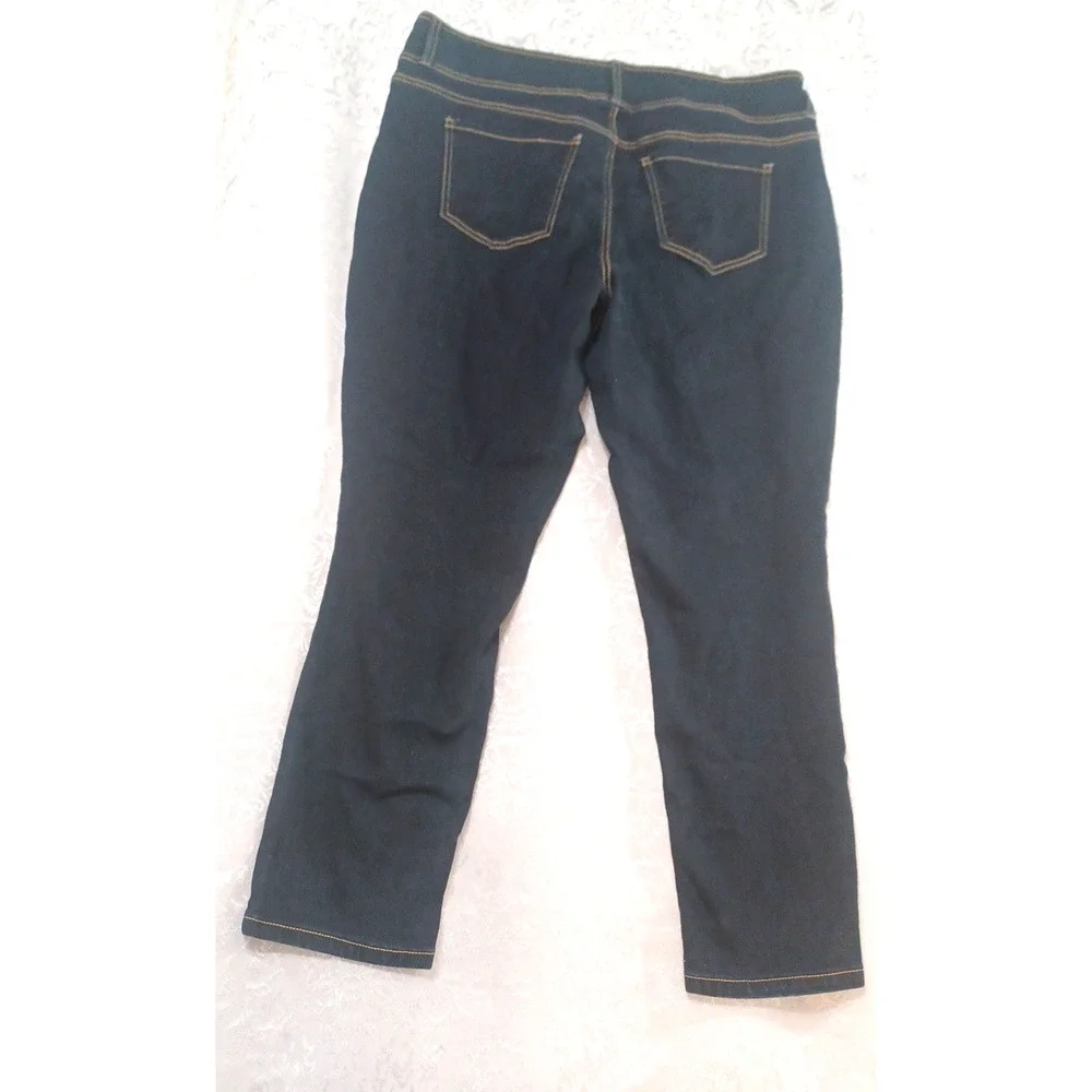 Copperflash Women's Denim Black Stretch Jeans Sz 18W High Rise Skinny
